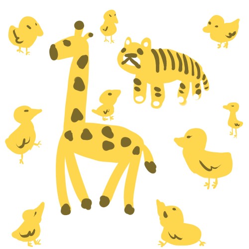 yellow animals