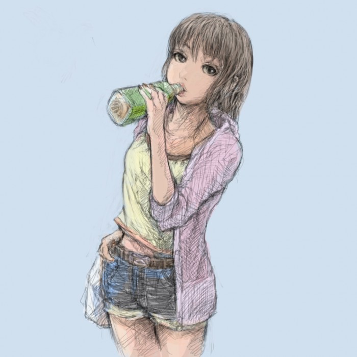 colored how to drink petbottle